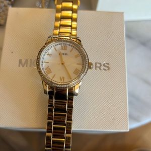 Gold Guess watch